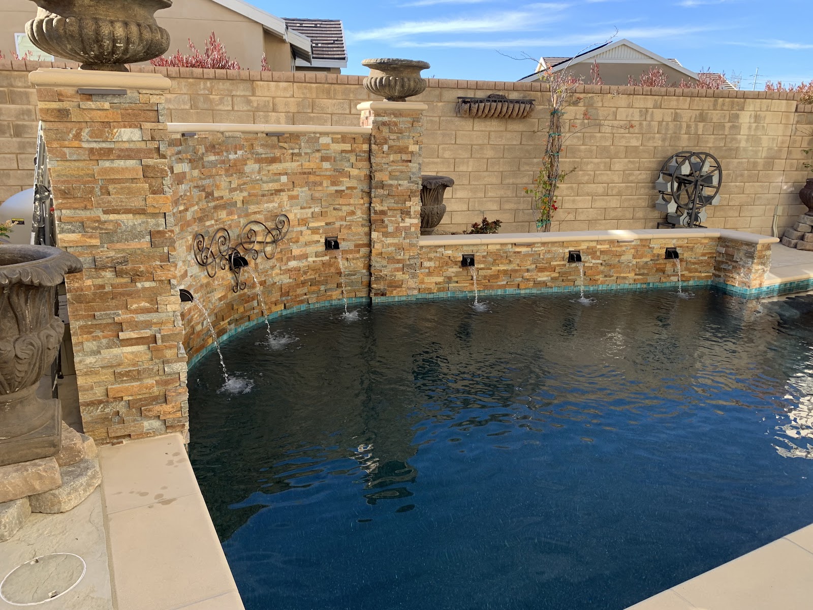Complete Backyard Renovation with Spa Integration