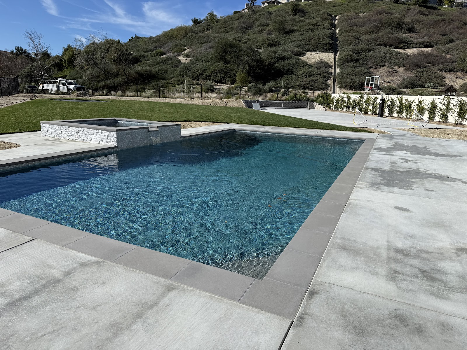 Compact Urban Pool & Patio Combo
